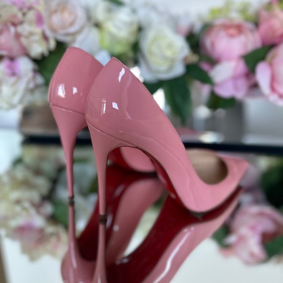 Christian Louboutin Pink 100 Patent Leather Pigalle Follies Pumps - Picture 6 of 7